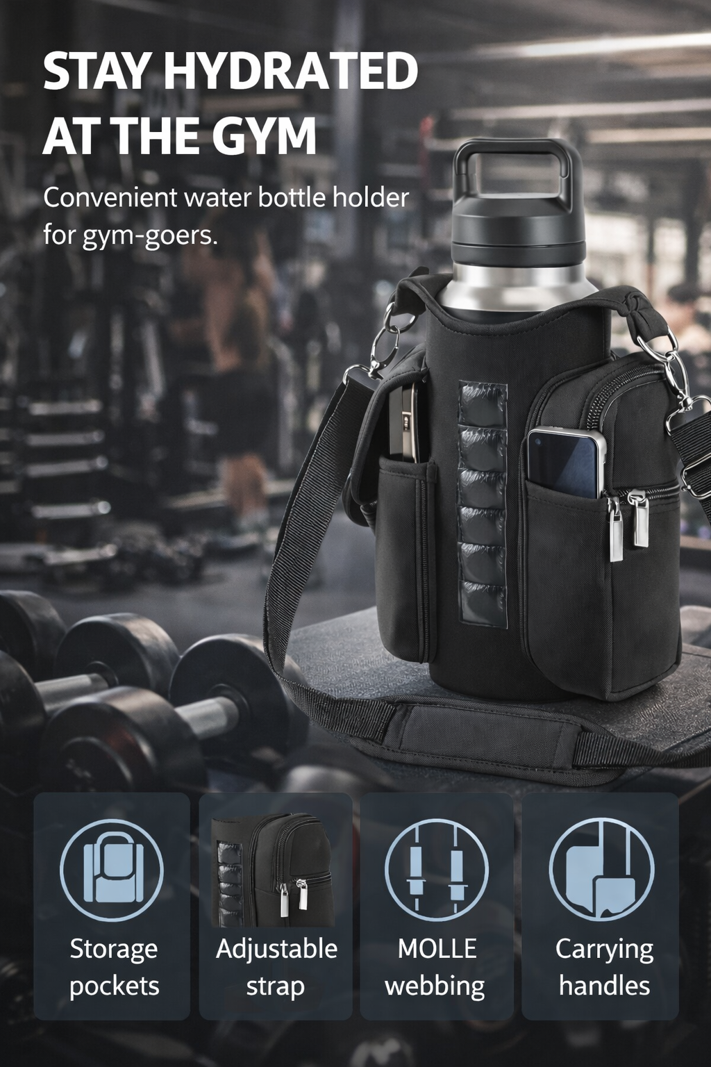 Magnetic Gym Bag – Hands-Free Workout Storage